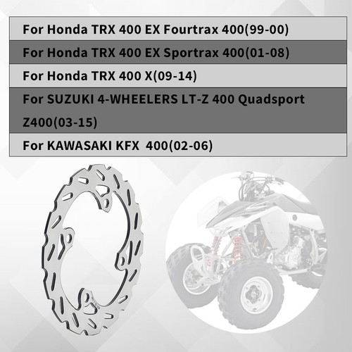 ATV Rear Brake Disc Rotor 220mm for Suzuki LTZ400 Quadsport Z400 2003-2015 2014 - Bild 4 von 10