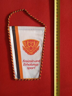 Old sports pennant: BSG BISMUT GERA * leisure and recreational sport