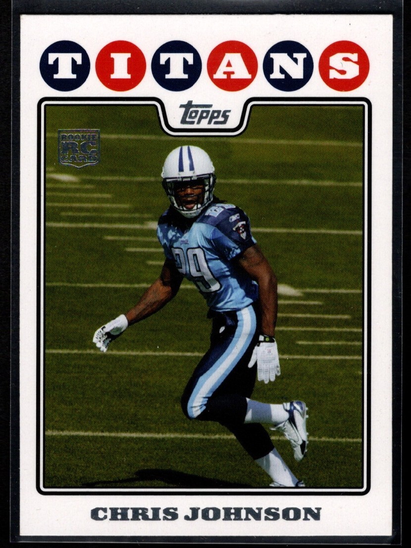 CHRIS JOHNSON  TITANS RC  2008 TOPPS #351