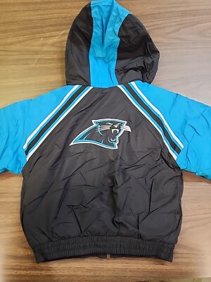 Vintage Reebok Carolina Panthers Puffer Jacket Youth Small 4 Puffy Jacket 