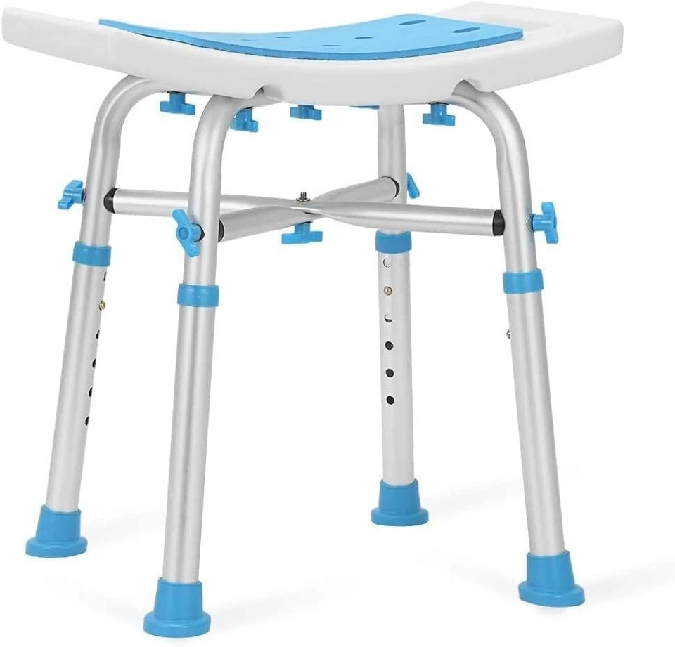 Silla de Ducha Baño Banco Taburete para Interior Bañera Acolchado 500 Lbs Altura Ajustable Foto 2 de 4