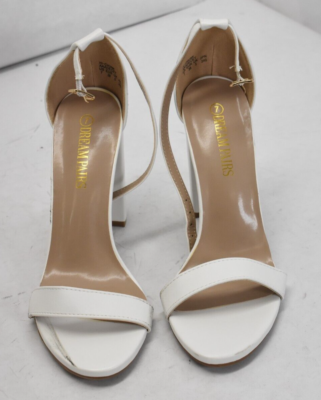 Dream Pairs Hi-Chunk White High Pumps Sandals 4
