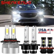 For 11-2013 Mazda 6 Combo Led Hid Headlight Fog Light Hilo Beam Kit Super White For 11-2013 Mazda 6 Combo Led Hid Headlight Fog Light Hilo Beam Kit Super White