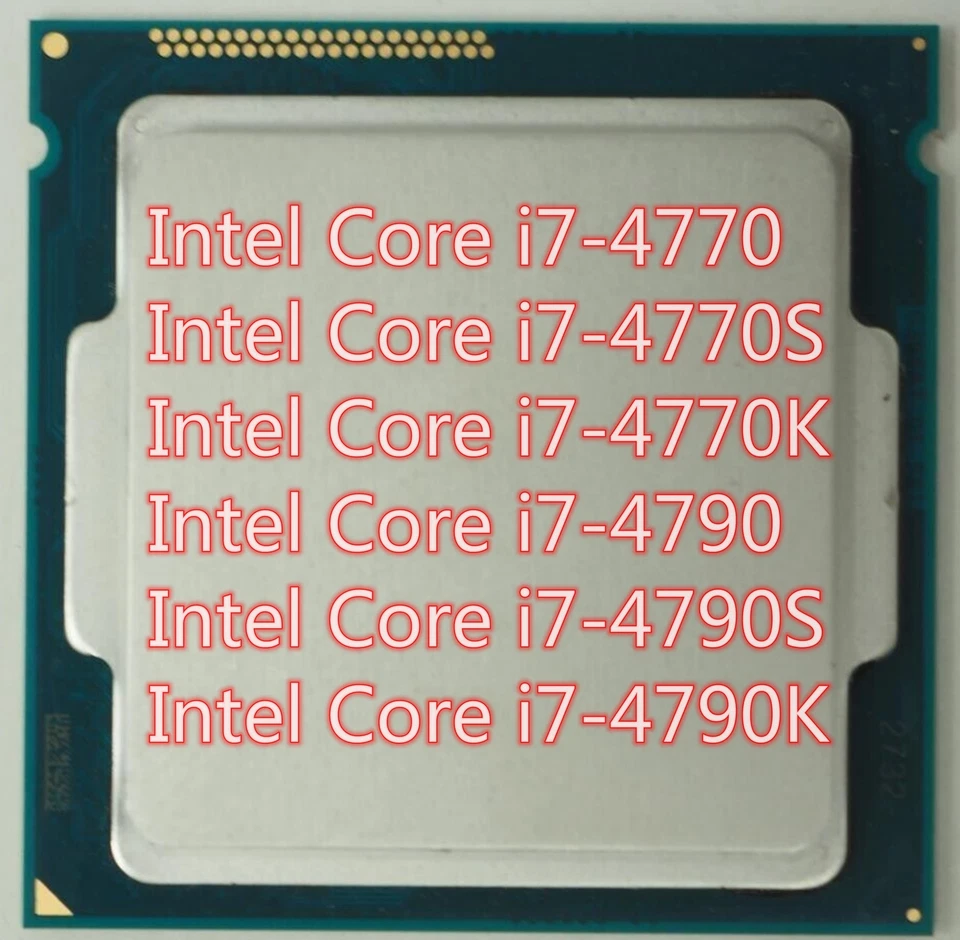 Intel Core i7-4770 i7-4770S i7-4770K i7-4790 i7-4790S i7-4790K CPU Processor - Image 2 of 2