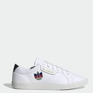 adidas originals white sleek trainers