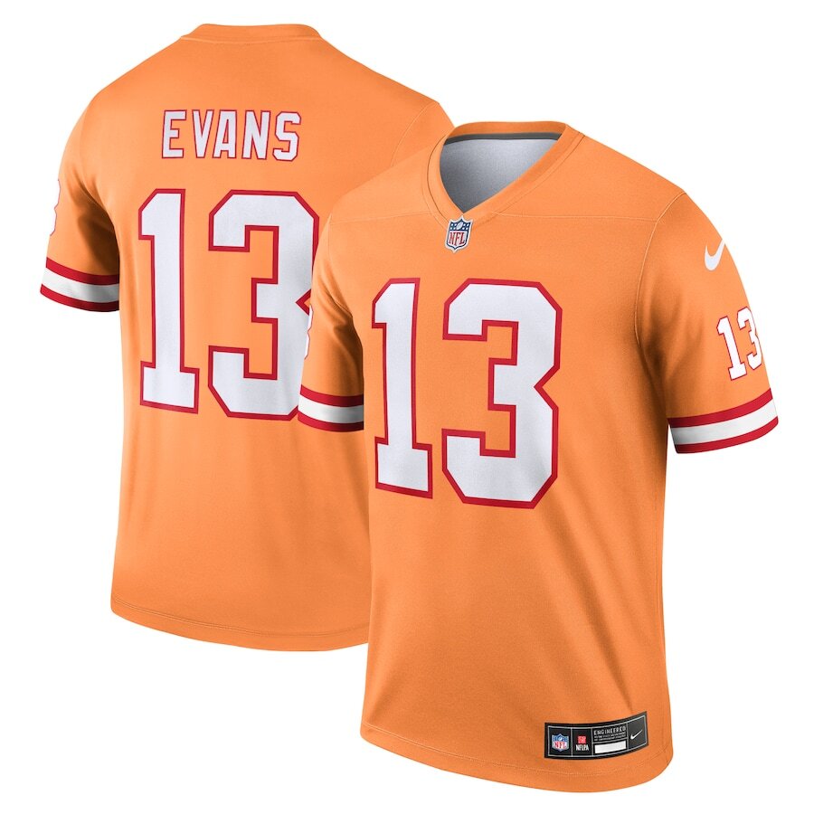 Tampa Bay Buccaneers Mike Evans #13 Nike Orange 2025 Official NFL