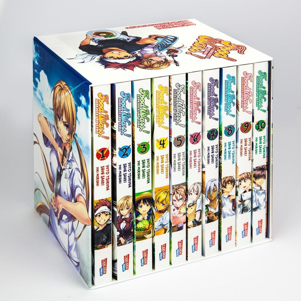 Thumbnail - Food Wars - Shokugeki No Soma, Bände 1-10 Sammelschuber Mit Extra |