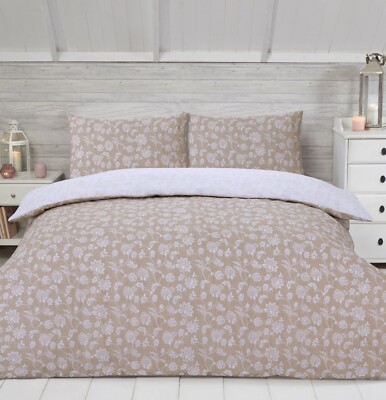 NightComfort Perkal Polycotton Wendebettbezug und Kissenbezüge