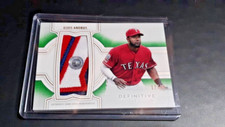 2020 Topps Definitive Elvis Andrus Green GU Jumbo Patch Relic 12/15 Authentic