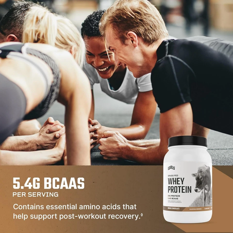 Grass Fed 乳清蛋白粉,双巧克力,2 磅 (907 克) — 第 4/4 张图片