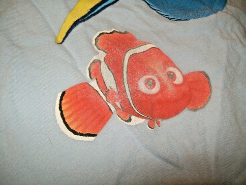 Disney Pixar Finding Dory Girls Size XLarge Baby Blue Short Sleeve Shirt NWOT - Picture 3 of 5