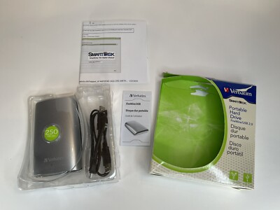 Verbatim 250GB FireWire/USB Portable Hard Drive - 96528 With Box