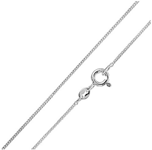 Collana Da Uomo In Oro Bianco 14K 6mm Catena Cubana Italiana Fatta A