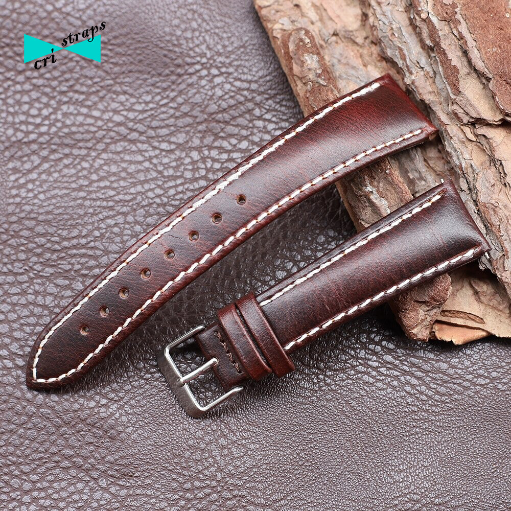 Cinturino In Vera Pelle Scamosciata Marrone Scuro Da 20 Mm A 22 Mm, Adatto Alla Maggior Parte Degli Orologi, Chiusura Deployante/fibbia (nera O Argento) Perni E Attrezzo - Italia