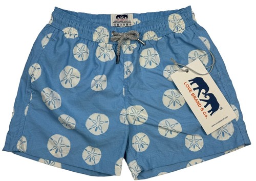 Love Brand & Co Boys Classic Swim Trunks 7 to 9 Years Million Dollar Blue NWT