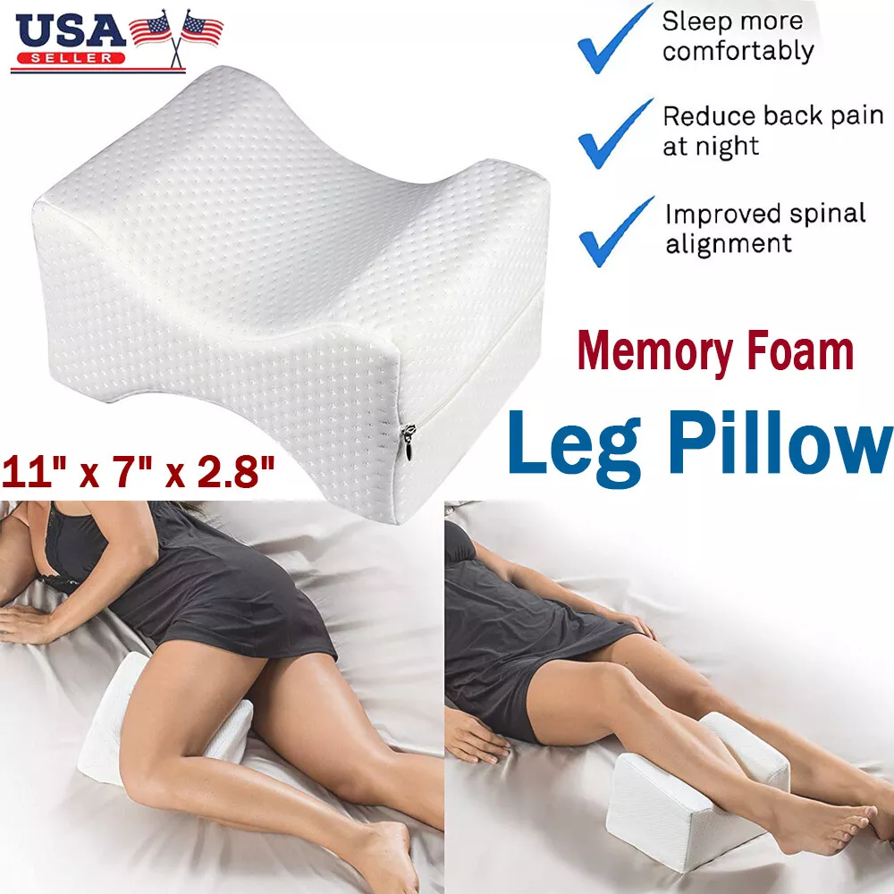 Memory Foam Wedge Sleeping Knee Pillow for Side Sleepers Back Pain