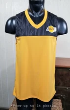 Los Angeles Lakers UNK Sleeveless Jersey Color Block Activewear Shirt Top Sz L