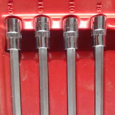 Mac Tools 8 PC Long Star Driver Torx Set Metric SMXTL8B Mac Tool