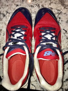 new balance red turf shoes