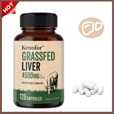 Grass Fed Beef Liver 4500mg Capsules - Liver, Heart Health 120 Capsules