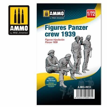 Ammo by Mig Mig8913 3D Printed Figures Panzer Crew 1939  1/72