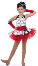 Broadway Baby RED Adult Medium Tap Dance Costume Polka Dot Ballet Tutu