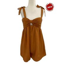 Vestique Brown Brambles Romper Women Size Small NWT  45-45