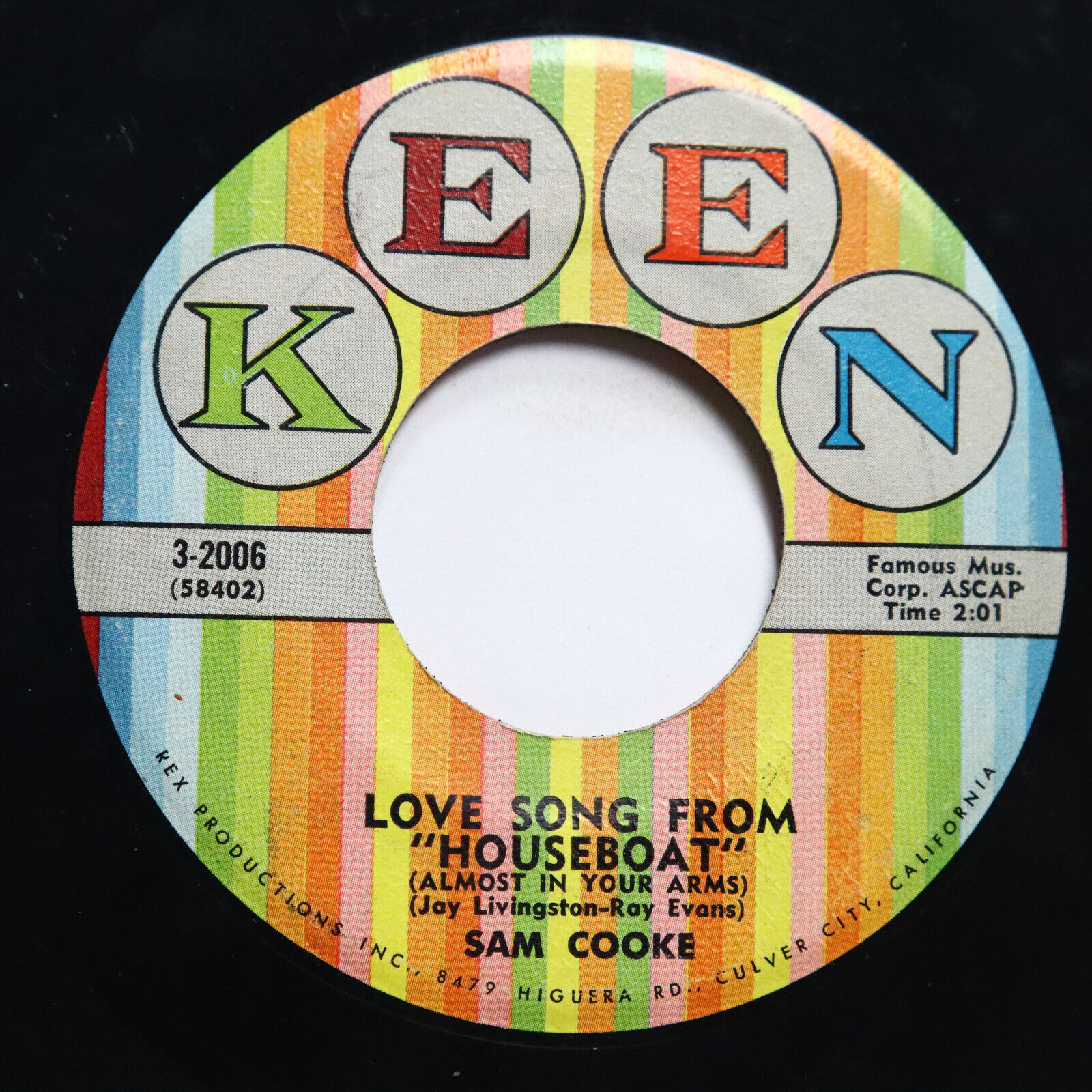 SAM COOKE - LOVE SONG FROM "HOUSEBOAT" / WIN YOUR LOVE FOR ME - SOUL 45