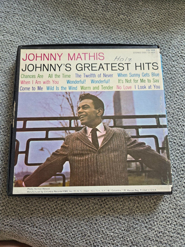 Johnny Mathis: Johnny's Greatest Hits (1958) Reel 7 ½ ips 4-Track Stereo