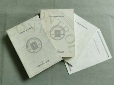 Jaeger-LeCoultre Master Control Kit Hefte Garantie Rohling Stempel Händler