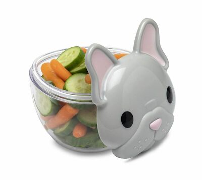 Melii French Bulldog Snack Container - Cute & Convenient