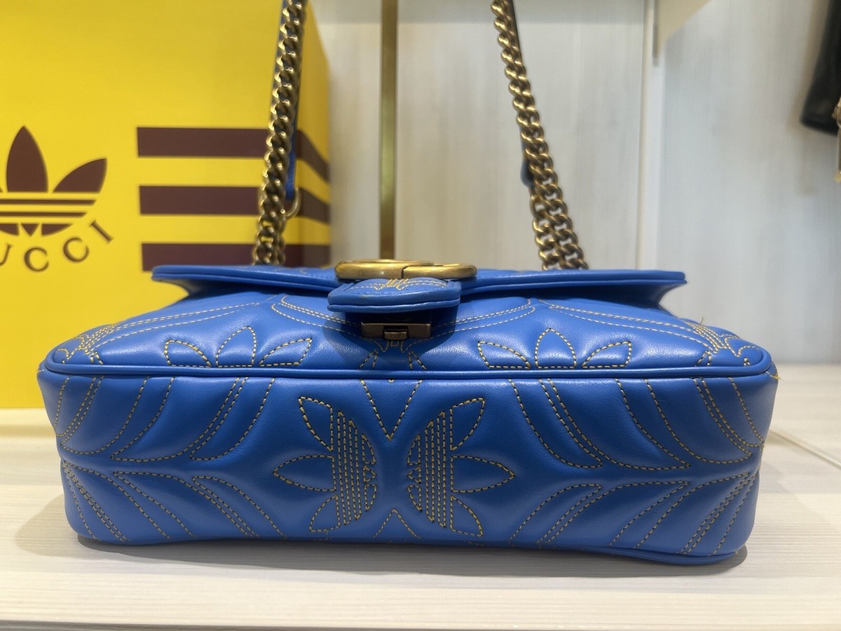 100% Authentic Gucci X Adidas Limited Edition Blue Leather 100% Authentic Gucci X Adidas Limited Edition Blue Leather