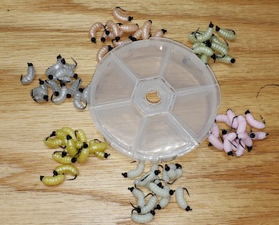6 DZN -Top pick BH Rubber Grubs & Case B Wet Fly Trout, Crappie, Panfish, Bass