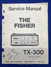 Original Fisher TX-300 Amplifier Service Manual