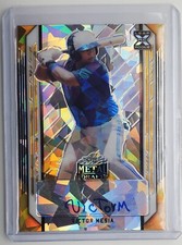 2021 Leaf Metal Draft Cracked Ice Gold Victor Mesia Autograph RC 1/1 Auto
