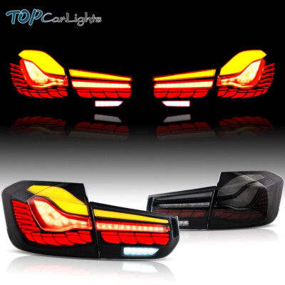 VLAND Smoked OLED Tail Lights For 2012-2018 BMW 3 Series F30 F35 F80 Rear Lamps