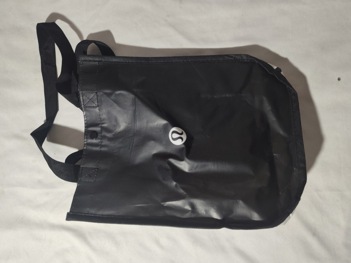 Lululemon Reusable Shopping Gift Bag Small Tote Black With Logo | eBay