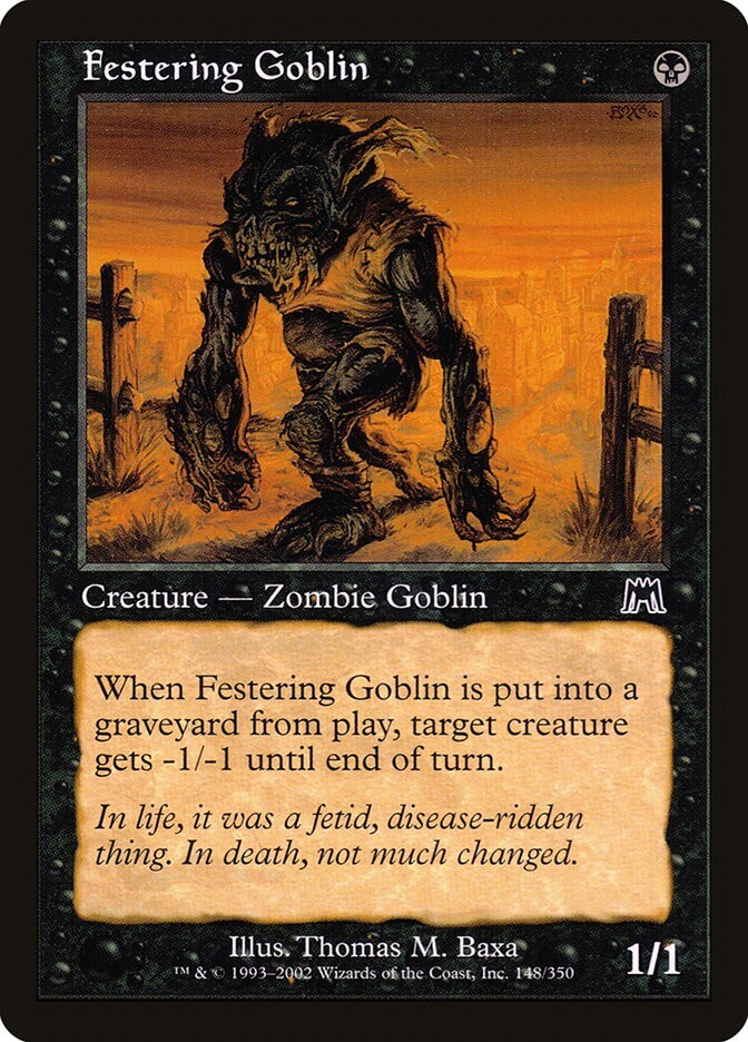 Onslaught Festering Goblin MTG Magic the Gathering NM