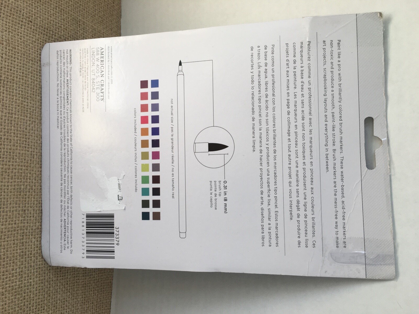 American Crafts Brush Markers 24count extream value pack