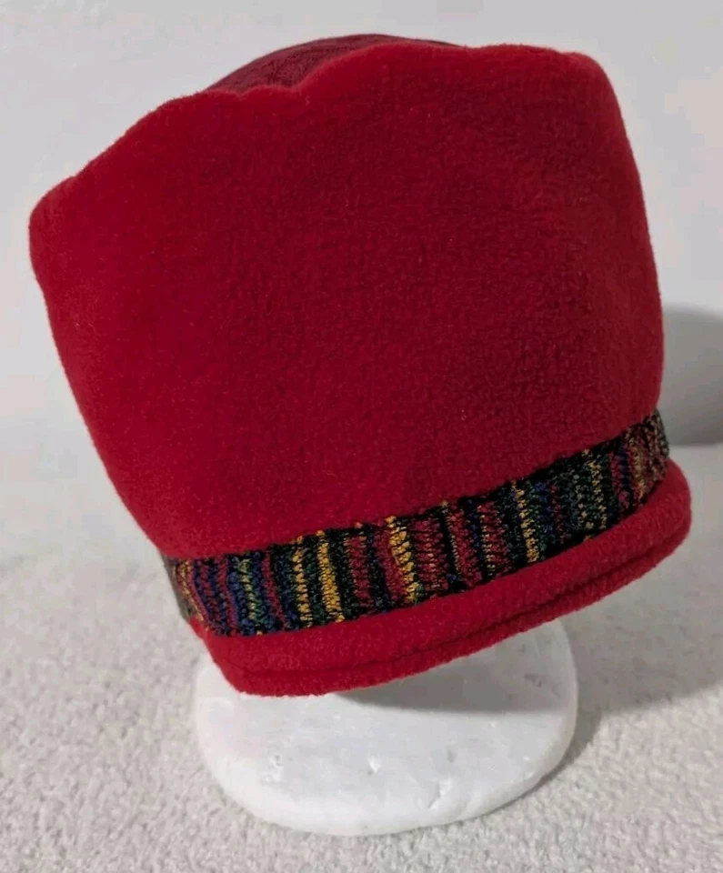 De colección Horny Toad Ropa Activa Reversible Polar Gorra Cubo Invierno Sombrero Talla M Rojo Foto 4 de 4