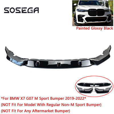 Fit For BMW G07 X7 M Sport 2019-2022 Gloss Black Performance Style Front Lip Kit