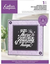 Crafter's Companion - Photopolymer Stamp - Amazing Things - Brand New