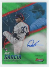 2021 Bowman's Best of 2021 Autographs Green Refractor Deivi Garcia Auto 57/99