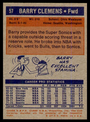 You Pick 1972/73 Topps Basketball No Creases Unless Noted #1-262 BX1A - Bild 49 von 331
