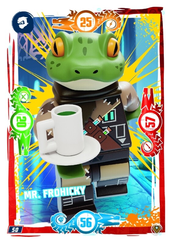 LEGO Ninjago Serie 9 NEXT LEVEL Card 50 Mr. Frohicky Helden Karte