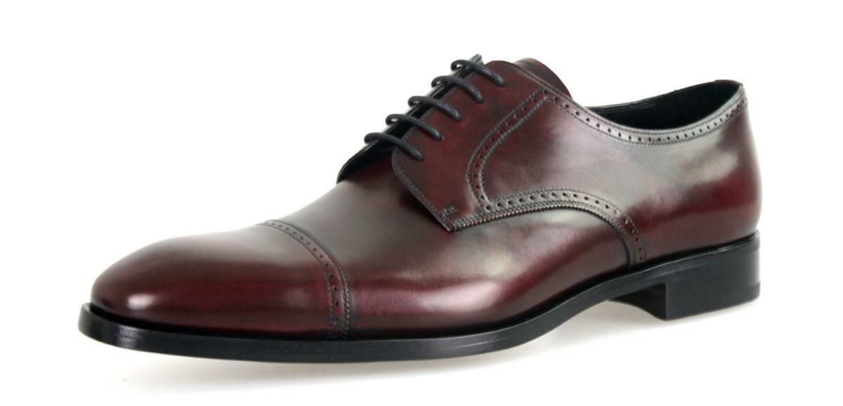 Prada Elegant Cap Toe Oxfords 2EB125 PRADA Elegant Cap Toe Dress Shoes - 2EB125 - Burgundy - NEW  main image 4