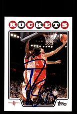 Signed Basketball Card Auto Luis Scola 2008-09 Topps #4 Houston Rockets