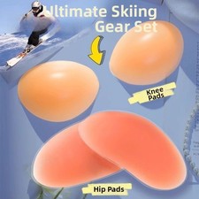 Knee Hip Protective Silicone Pads for Skiing Snowboarding Ice Skating Gear