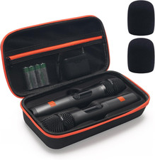 Coitak Wireless Microphone Case for JBL Wireless 2 Dual Handheld Mics Box Only 