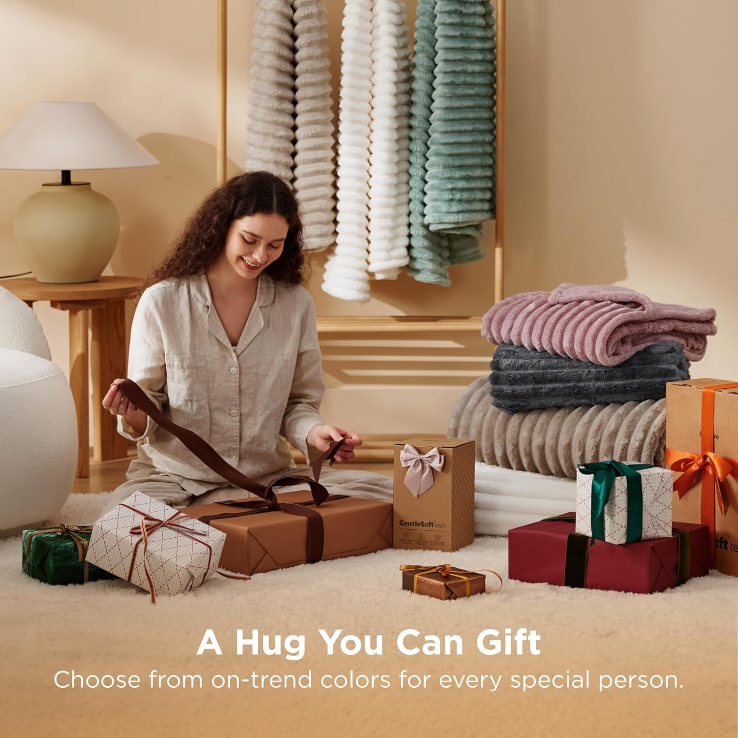 Bedsure Gentlesoft White Throw Blanket for Couch - Cozy Fleece Throw Blanket for thumbnail 5